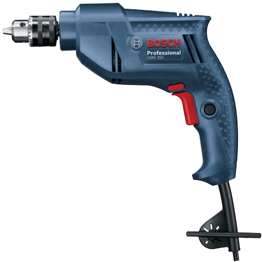 Bosch Hand Drill 10mm, 350W, 2800rpm, GBM350 - Click Image to Close